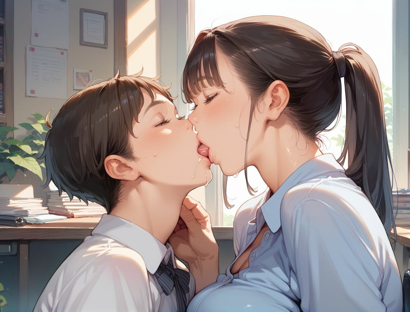 爆乳ロリ顔人妻とあの頃の僕 夏の思い出 - サンプル画像 6