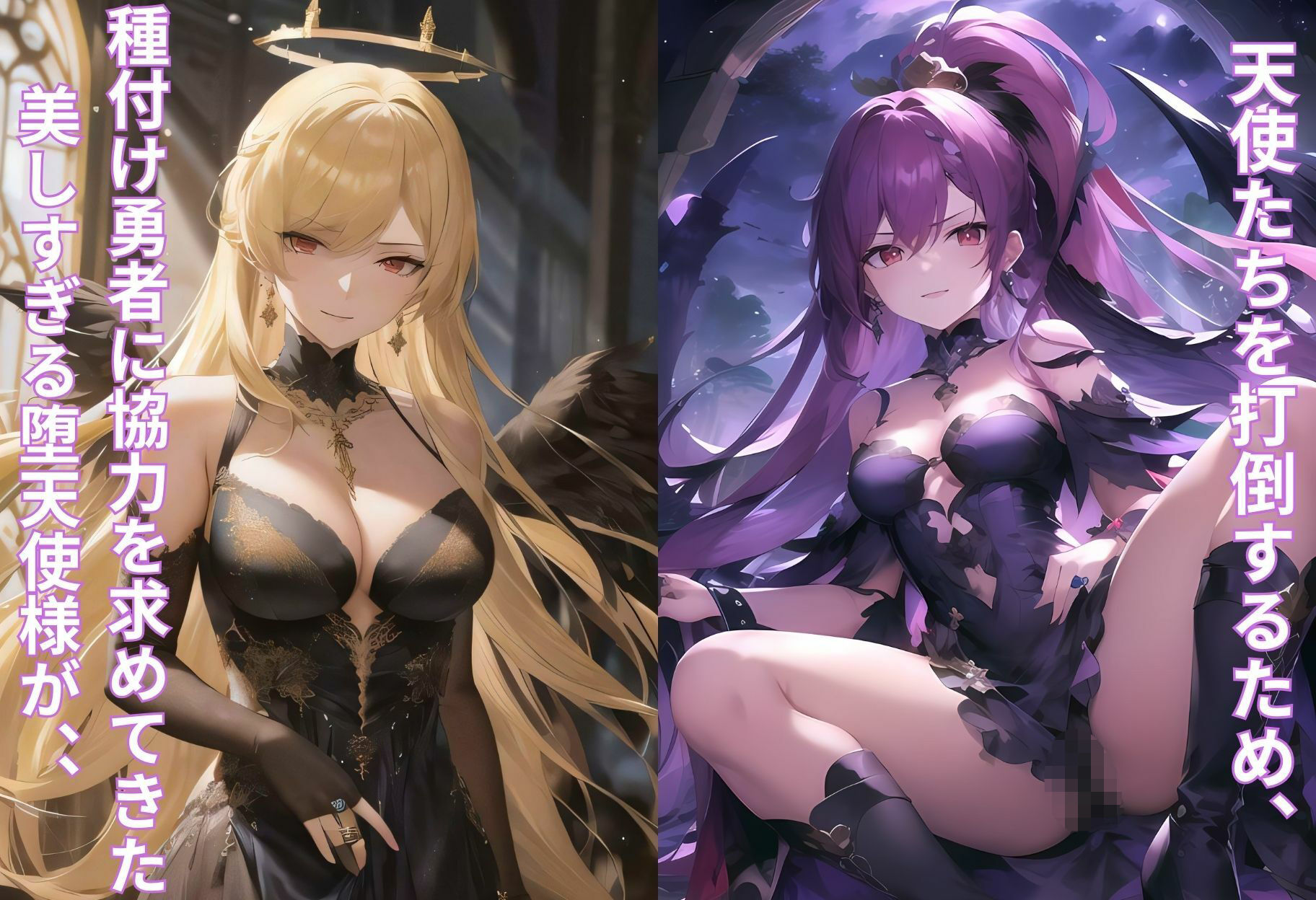 魔界を統べる堕天使様がチン棒に服従した件【総集編】 - サンプル画像 1