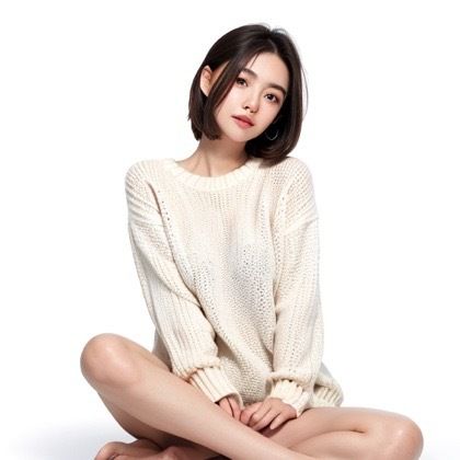 色白美人奇跡のヌード - サンプル画像 1