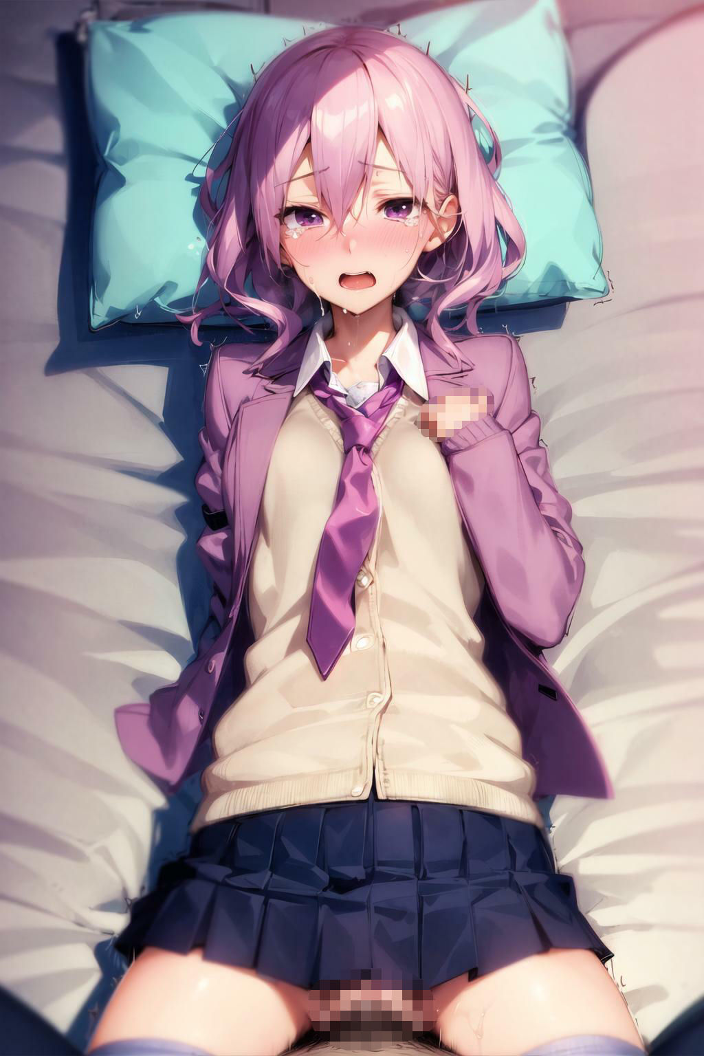 制服フェチ  泣き顔の正常位編 - サンプル画像 5