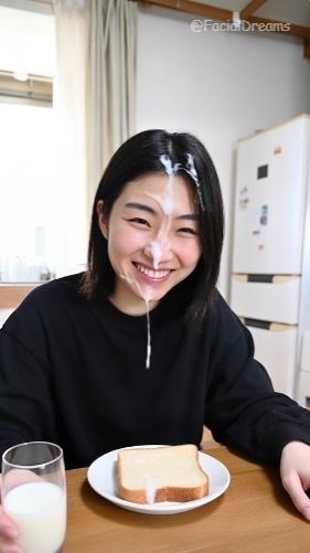 顔射後の余韻 - 朝食編 Vol.1 - サンプル画像 4