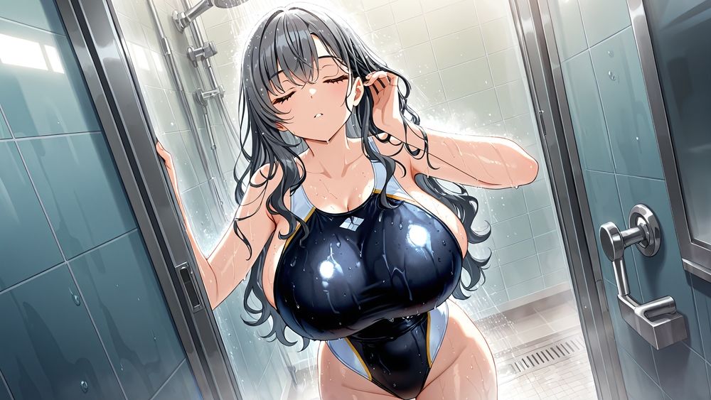爆乳競泳水着姉妹が顧問と部室で視姦教育【4K】【FANZA専売】 - サンプル画像 6