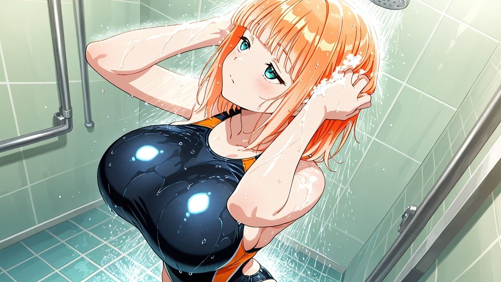 爆乳競泳水着姉妹が顧問と部室で視姦教育【4K】【FANZA専売】 - サンプル画像 7