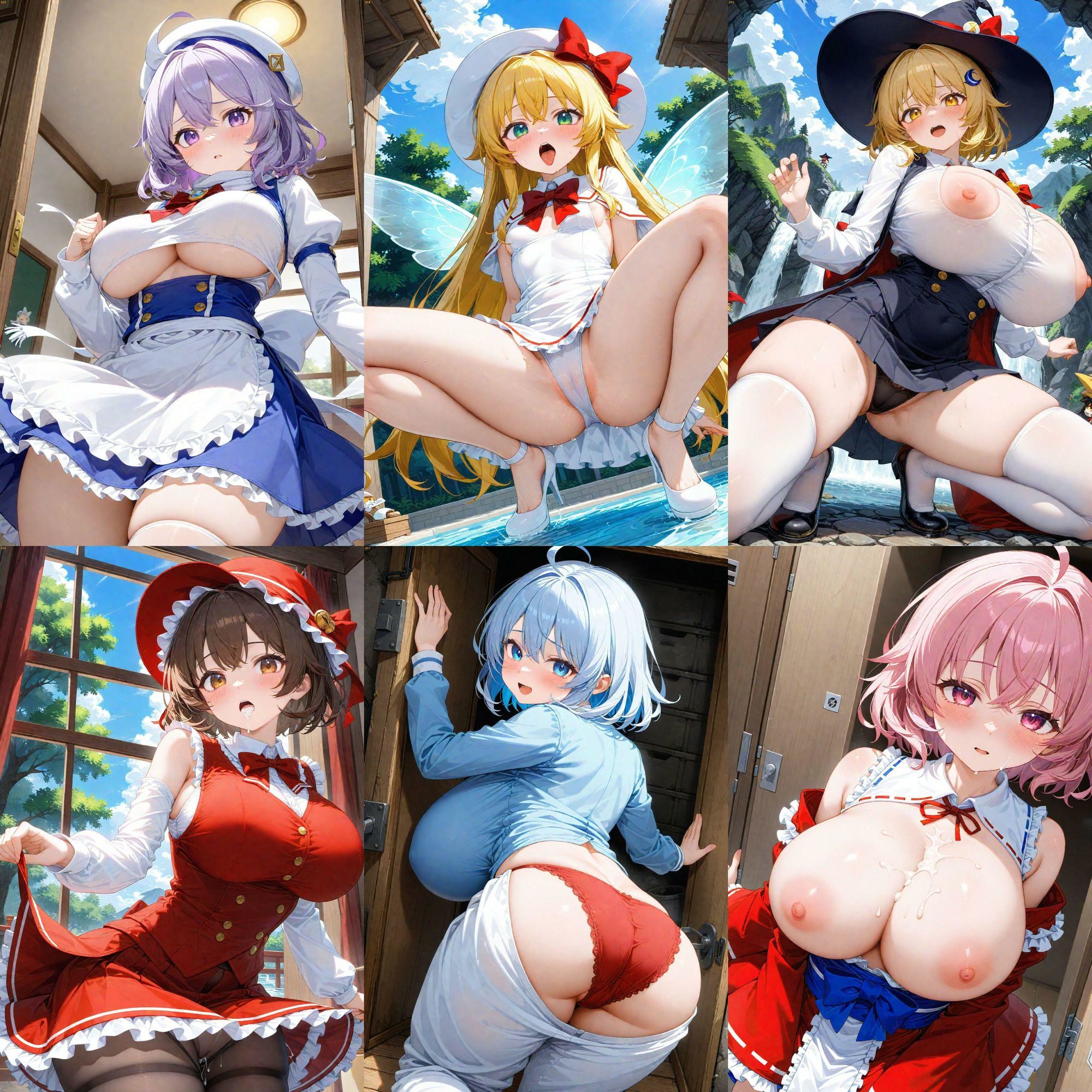 ノーモザイク！東方妖々夢キャラの誘惑2 - サンプル画像 1