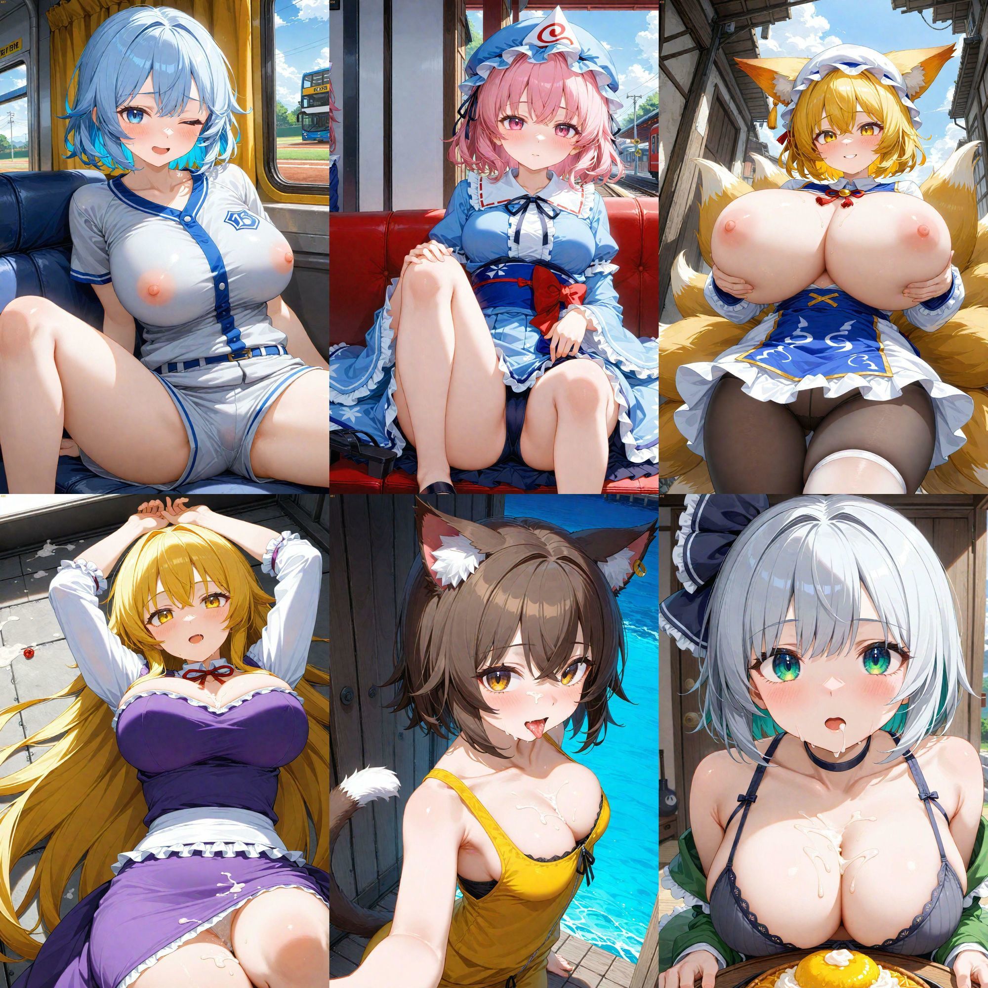 ノーモザイク！東方妖々夢キャラの誘惑2 - サンプル画像 2