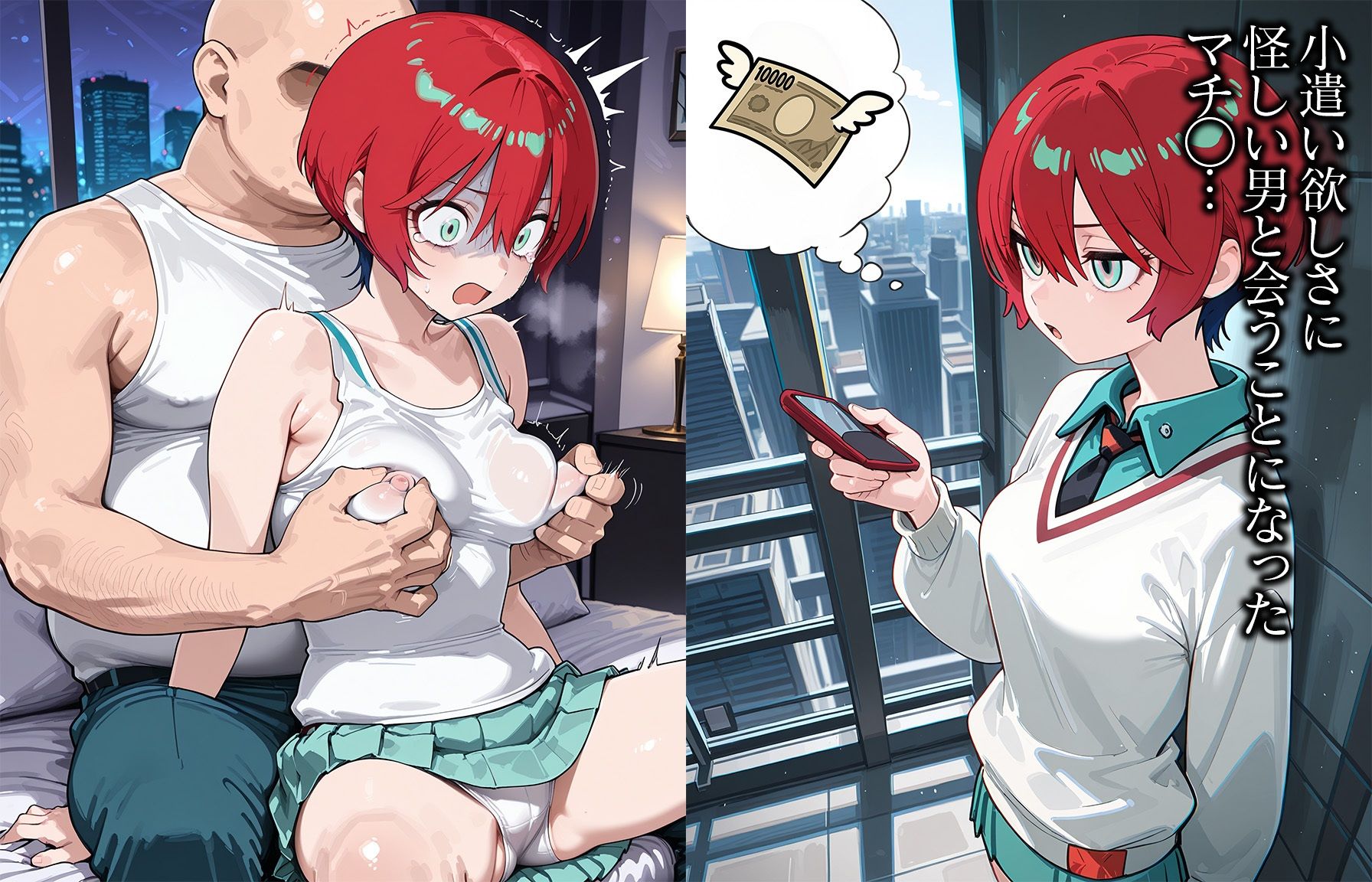 【マ◯ュ編】種付けおじさんに堕ちる。 - サンプル画像 1