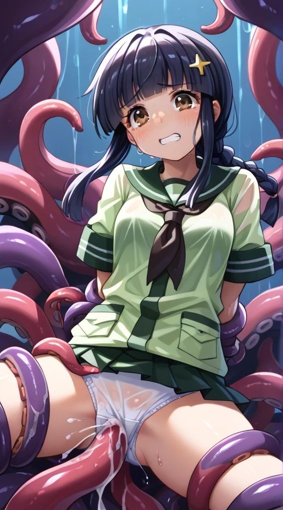 【艦〇れ】触手に襲われる北上 コスプレ版 - サンプル画像 1