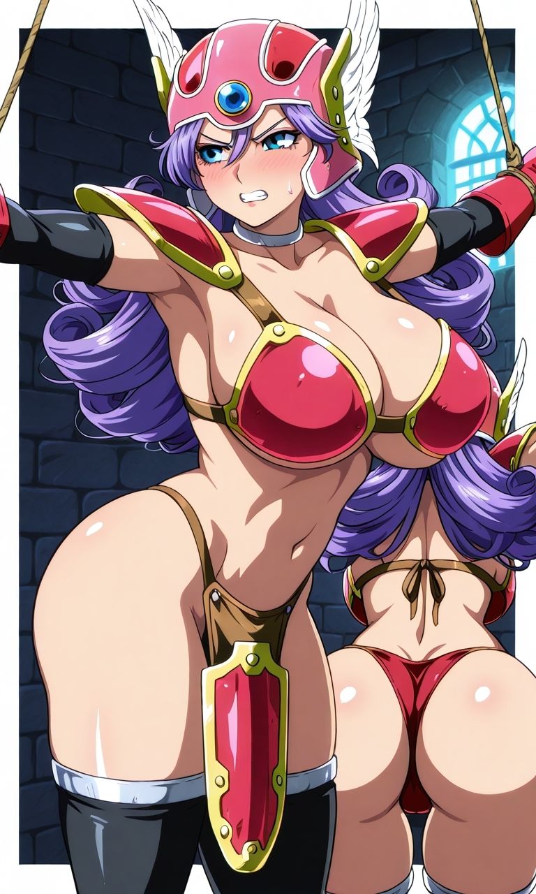 フェチコレVol.98 敗北して捕らえられ、拘束・十字架磔されて弄ばれる女戦士（DQ3）【枚数250枚】 - サンプル画像 3
