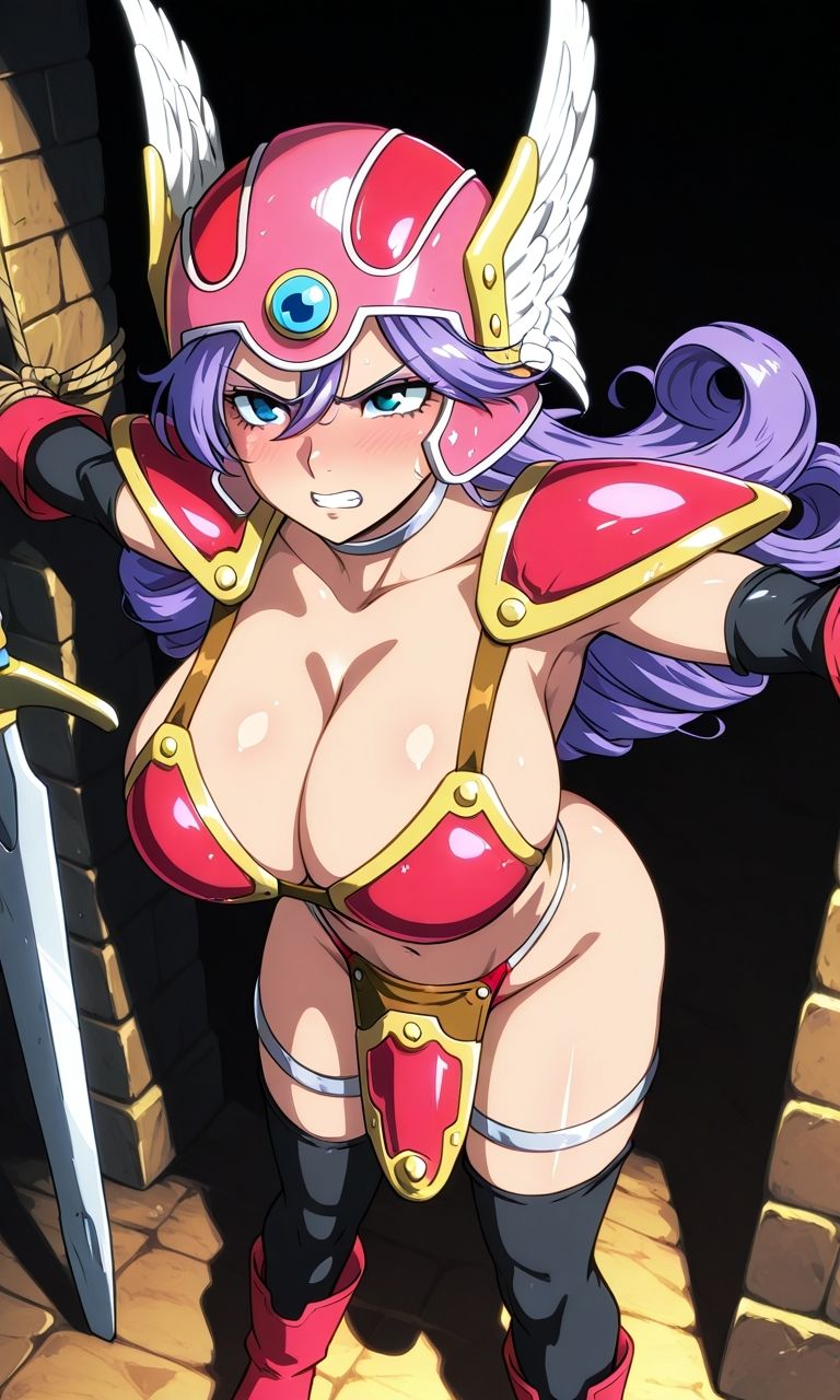 フェチコレVol.98 敗北して捕らえられ、拘束・十字架磔されて弄ばれる女戦士（DQ3）【枚数250枚】 - サンプル画像 4