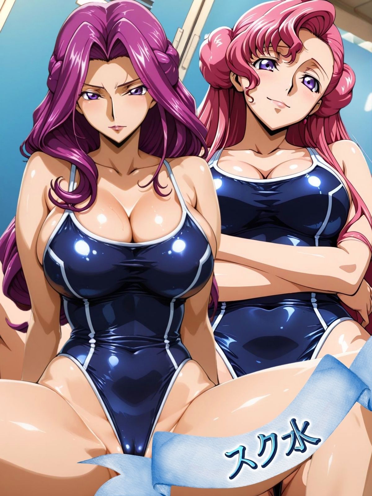 フェチ極！スク水＆ブルマヒロインズ コード編 - サンプル画像 1