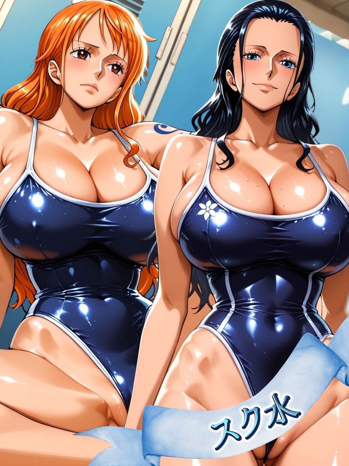 フェチ極！スク水＆ブルマヒロインズ 女海賊編 - サンプル画像 1