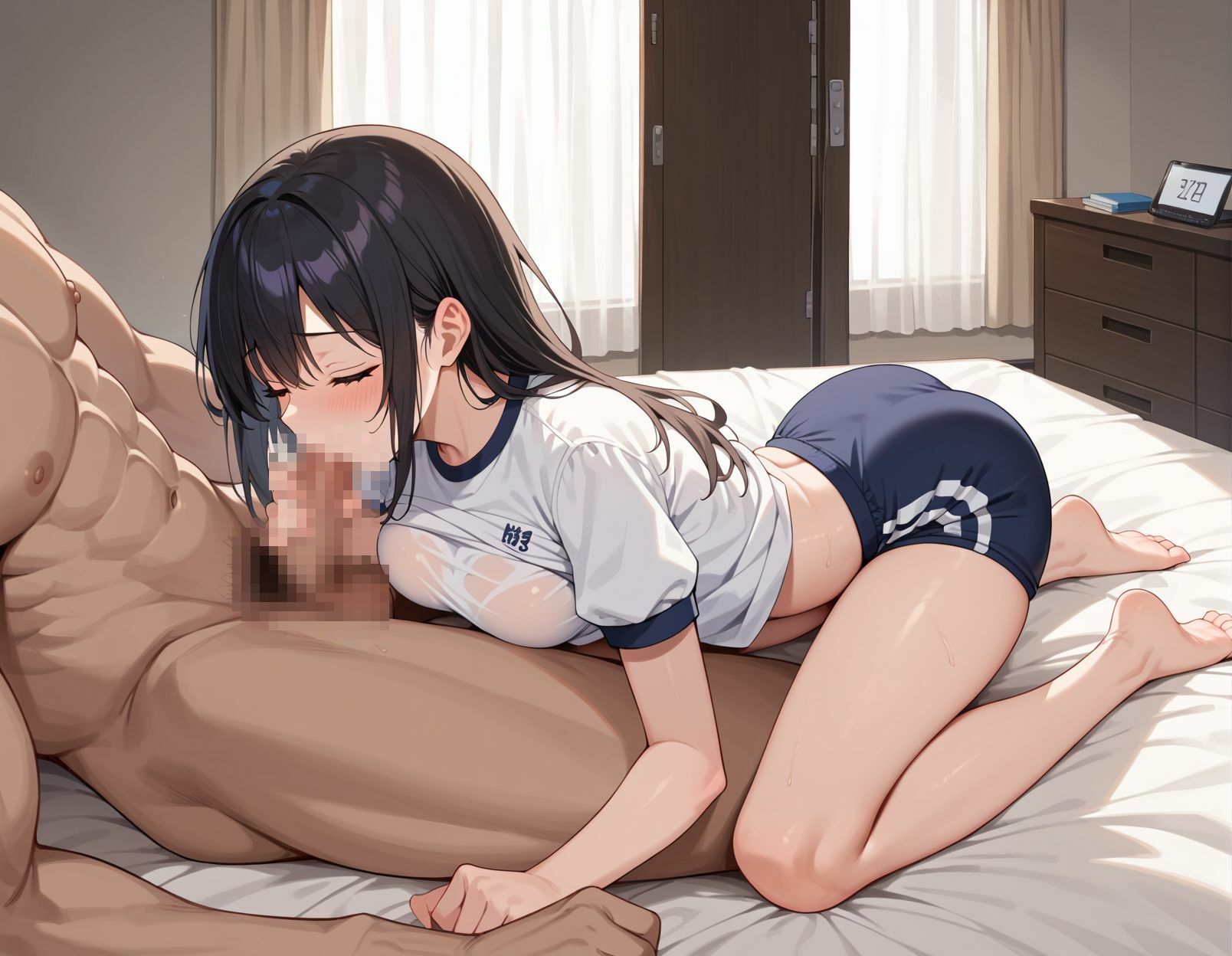 巨乳美女の放課後の中出しSEX - サンプル画像 3