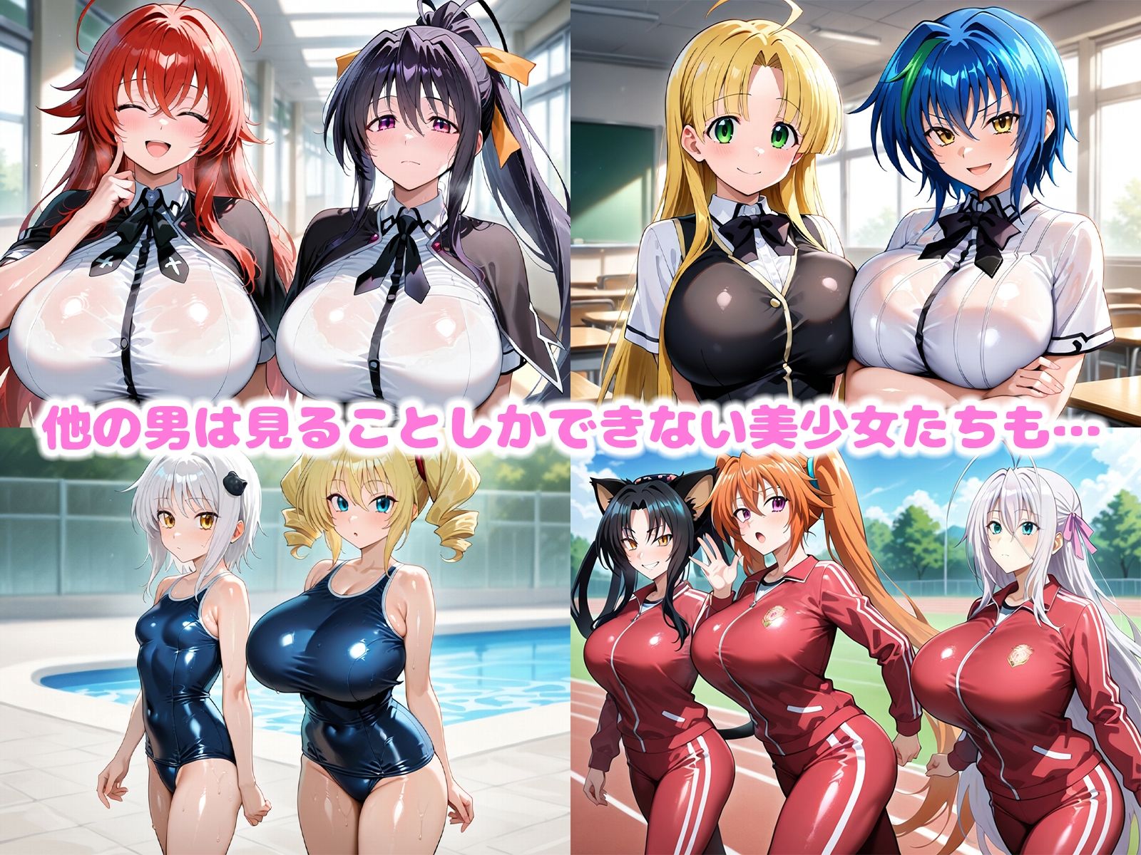 オジ様専用 おっぱいハーレム  〜9＋2人の極上雌〜 - サンプル画像 2
