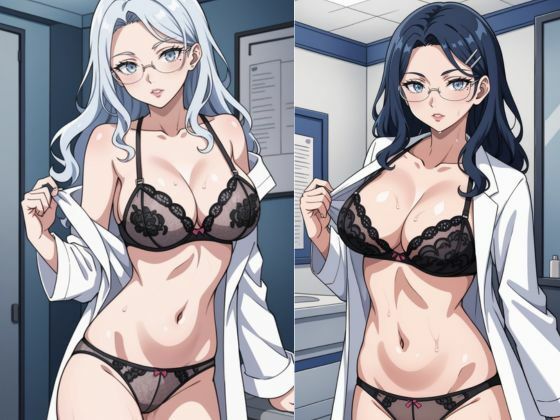 白衣のクールドクター 眼鏡越しの過剰処置 - サンプル画像 3
