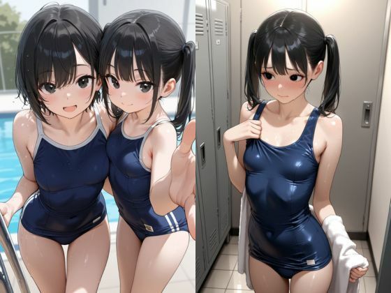 スク水の彼女 - サンプル画像 2