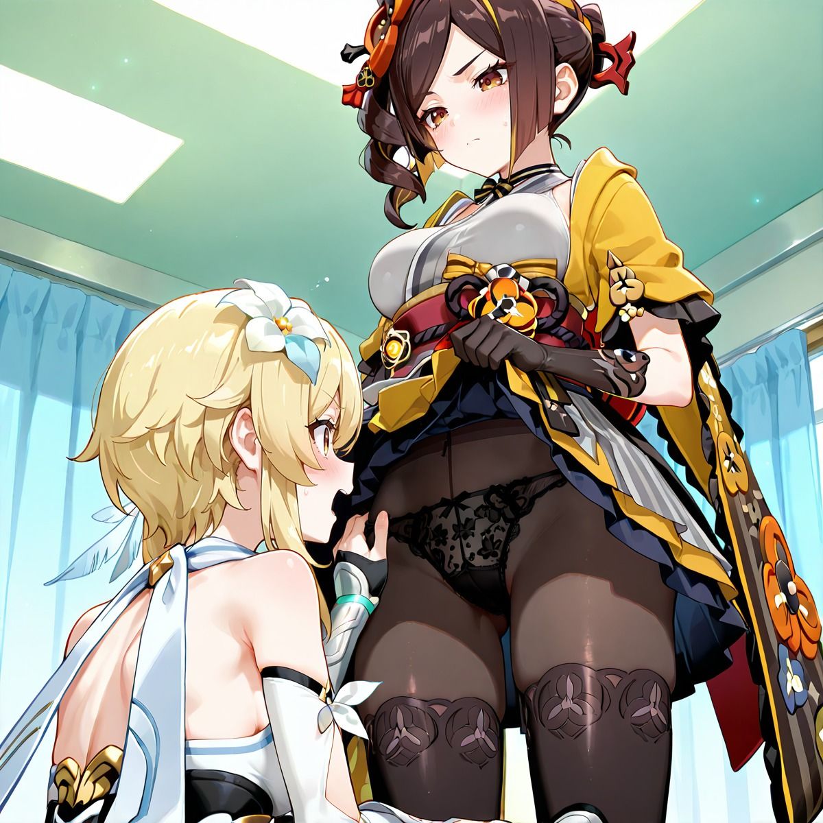 ほ〇る×千〇 ふたなり百合CG集 - サンプル画像 2