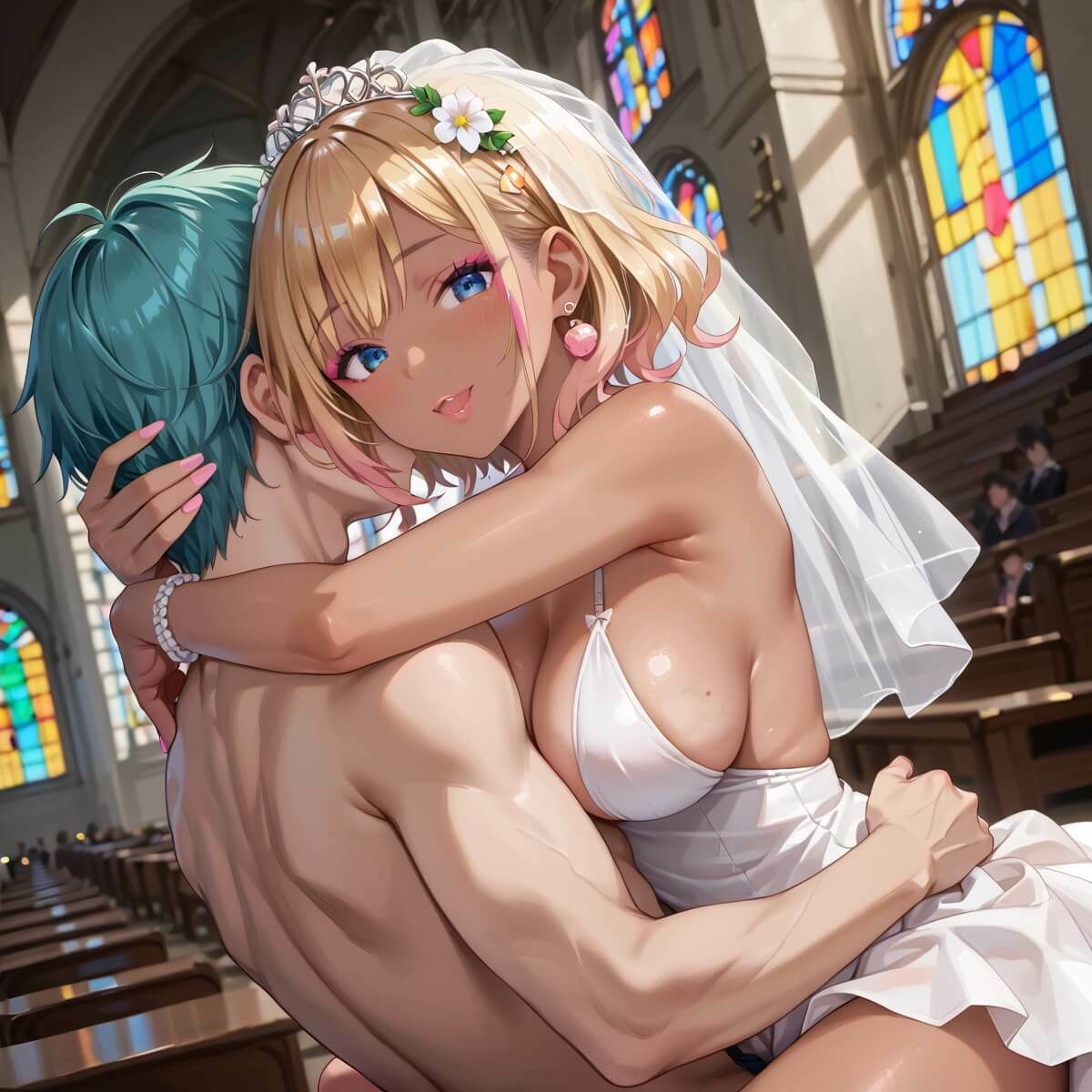 ギャル花嫁、誓いのキスより濃厚なの希望っす★〜ダメだから燃えるんだよ！！〜【厳選CG200枚収録】 - サンプル画像 8