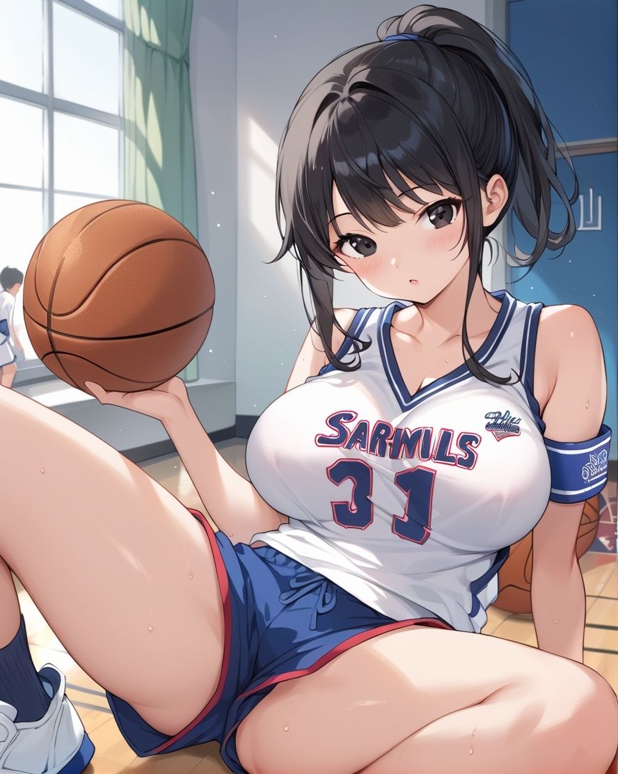 性欲強すぎバスケ部員は練習中に乱交SEX - サンプル画像 1