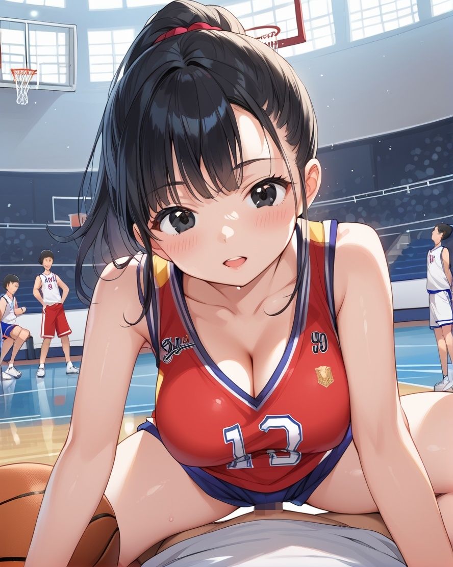 性欲強すぎバスケ部員は練習中に乱交SEX - サンプル画像 2