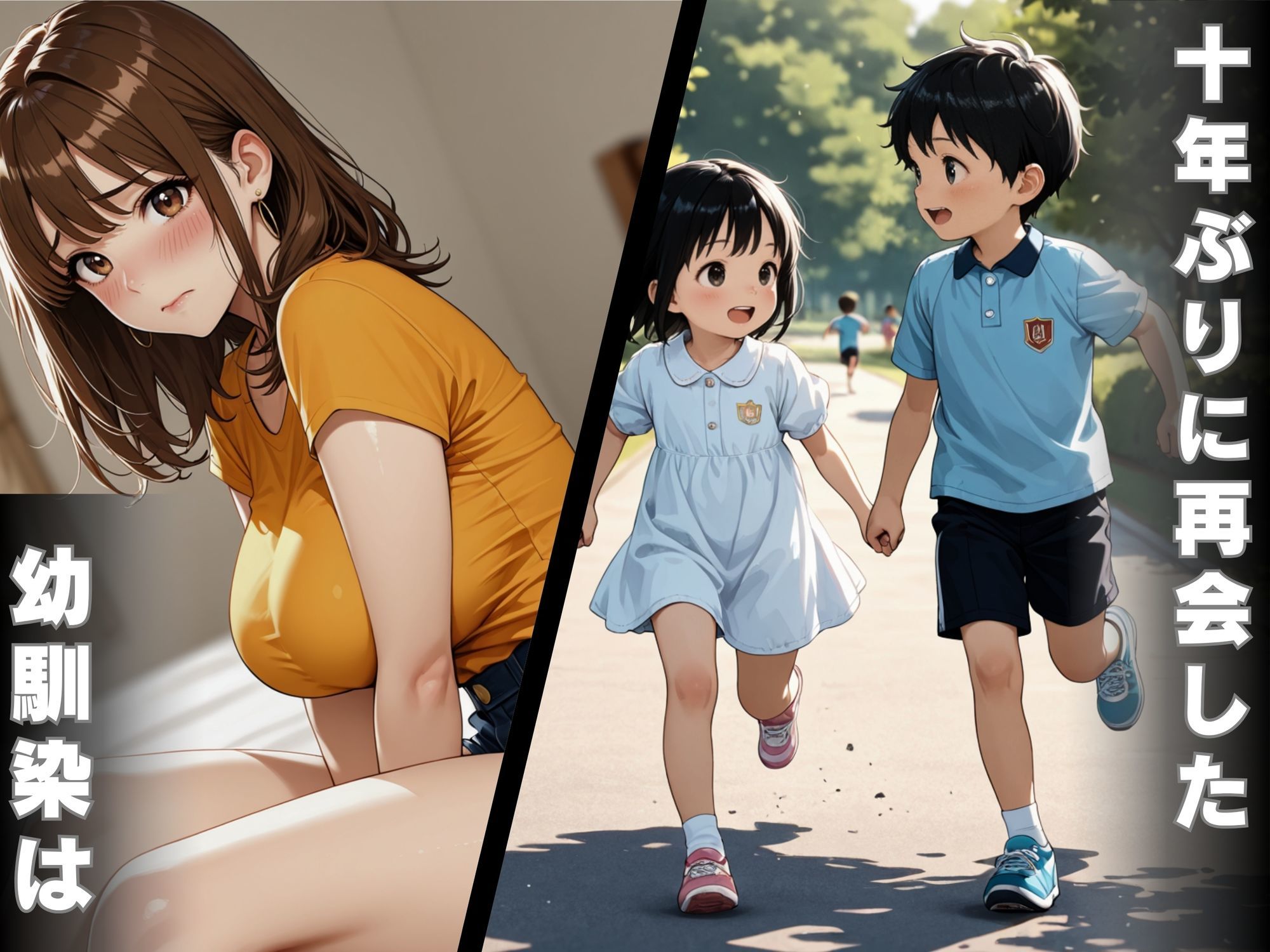 地味だと思っていた幼馴染に10年ぶりに再会  金玉空っぽになるまで中出しSEX - サンプル画像 1