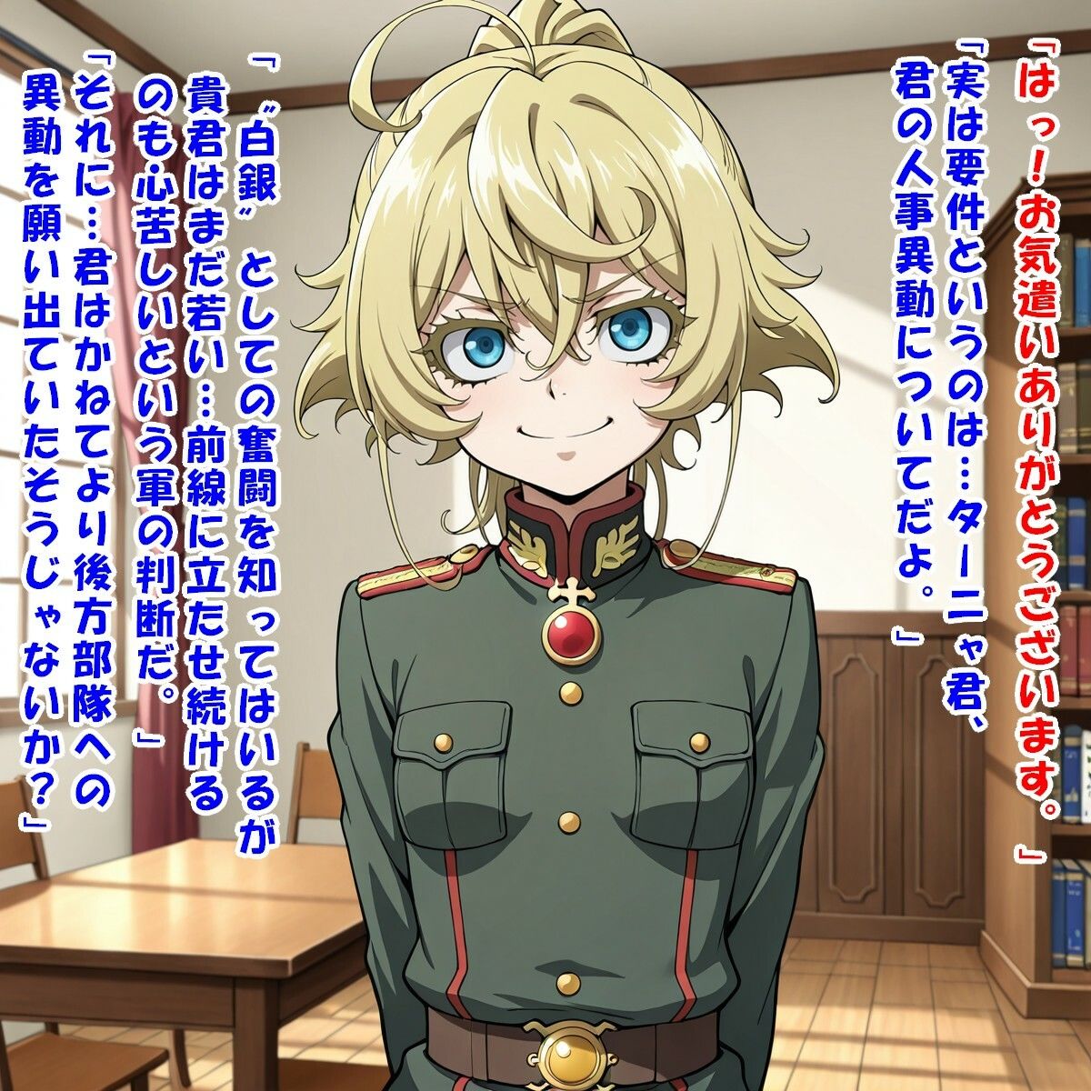 少尉殿、異動ヲ命ズ！（ター○ャ・デグ○チャフ/幼○戦記） - サンプル画像 2