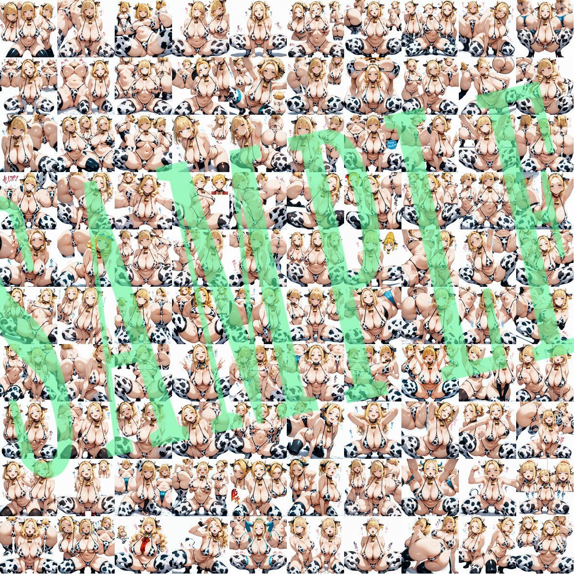 牛柄ビキニキャラクターコレクション（Lサイズ）Vol.01 - サンプル画像 4