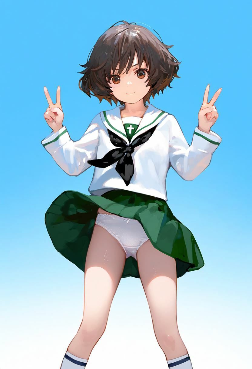 秋山優花里 大量ぱんつ - サンプル画像 2