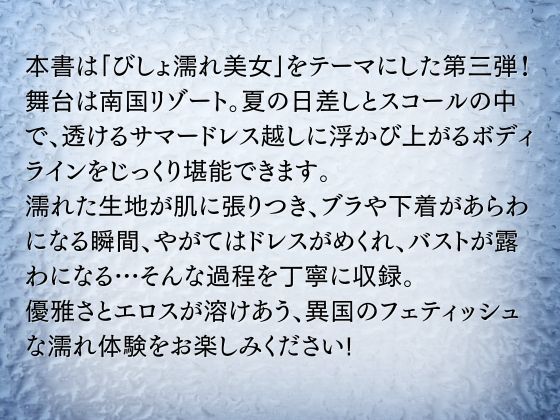 びしょ濡れ美女図鑑 ＃3 サマードレス編 - サンプル画像 2