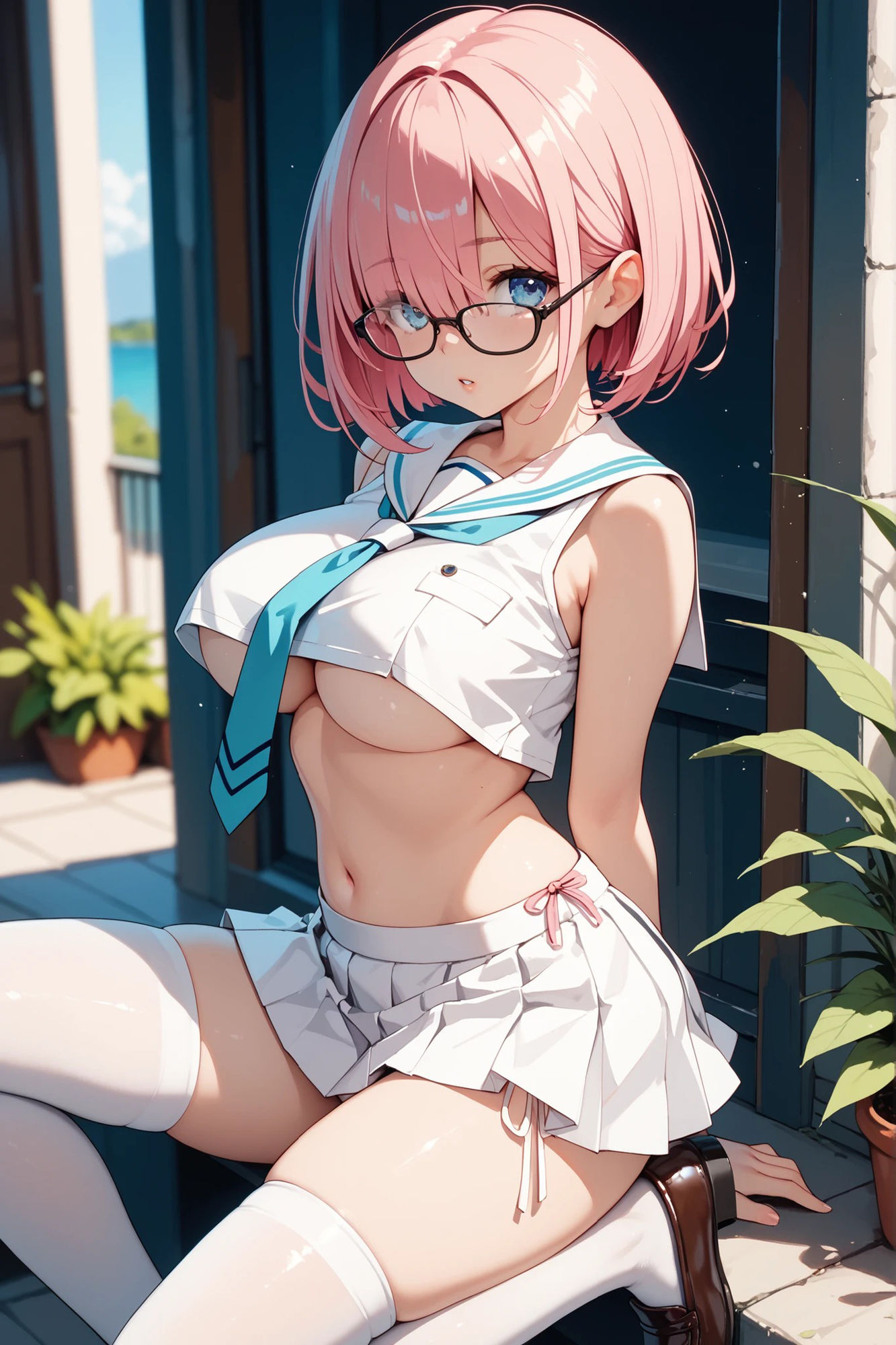 ピンク髪ちゃんとえっちなえちえち - サンプル画像 1