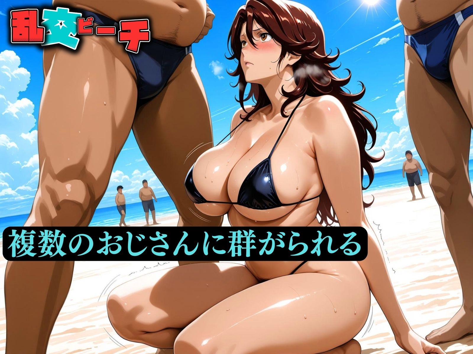 乱交ビーチ  スメ〇ギ編 - サンプル画像 3