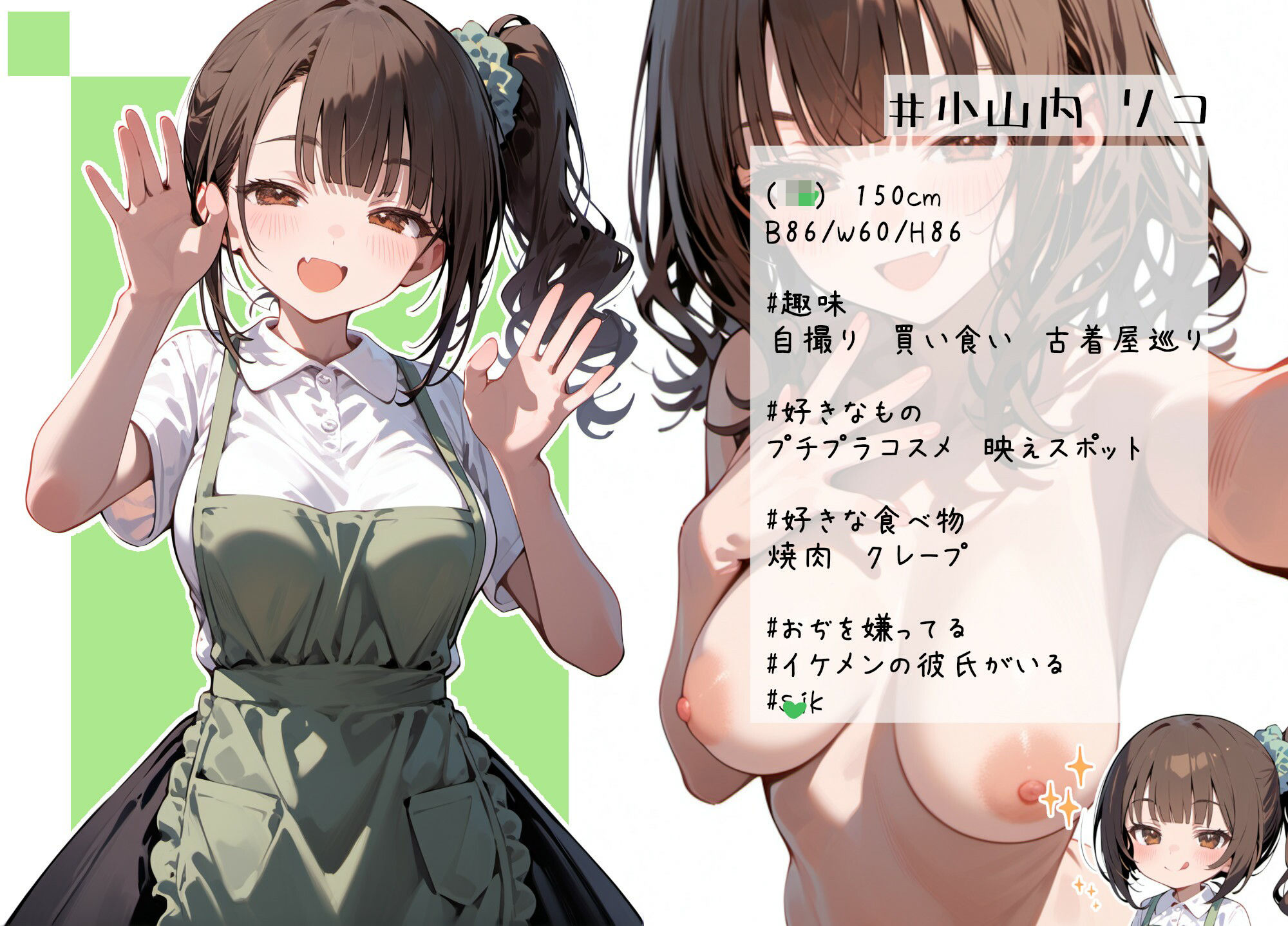 よわよわギャルリコちゃん - サンプル画像 1