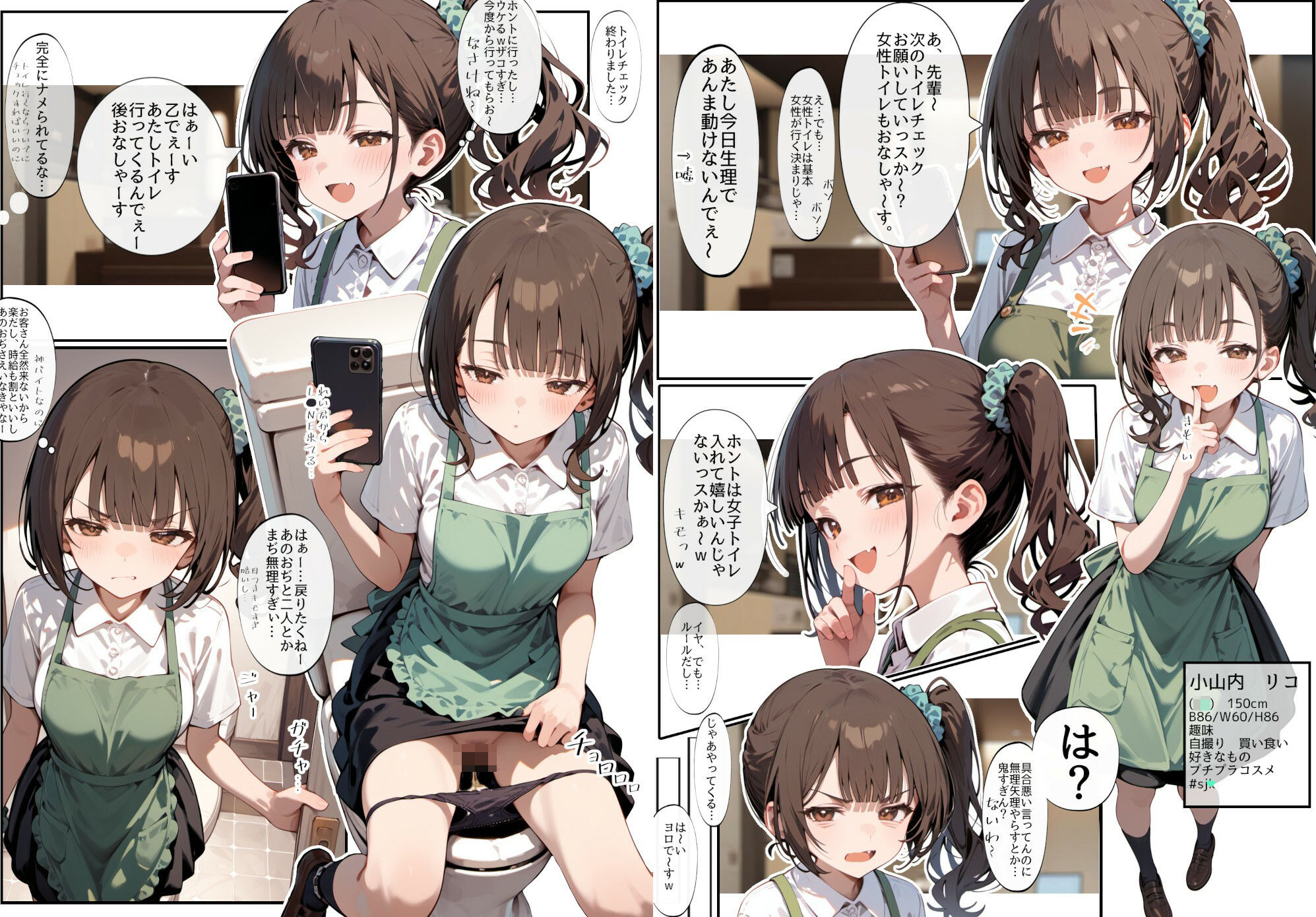よわよわギャルリコちゃん - サンプル画像 2
