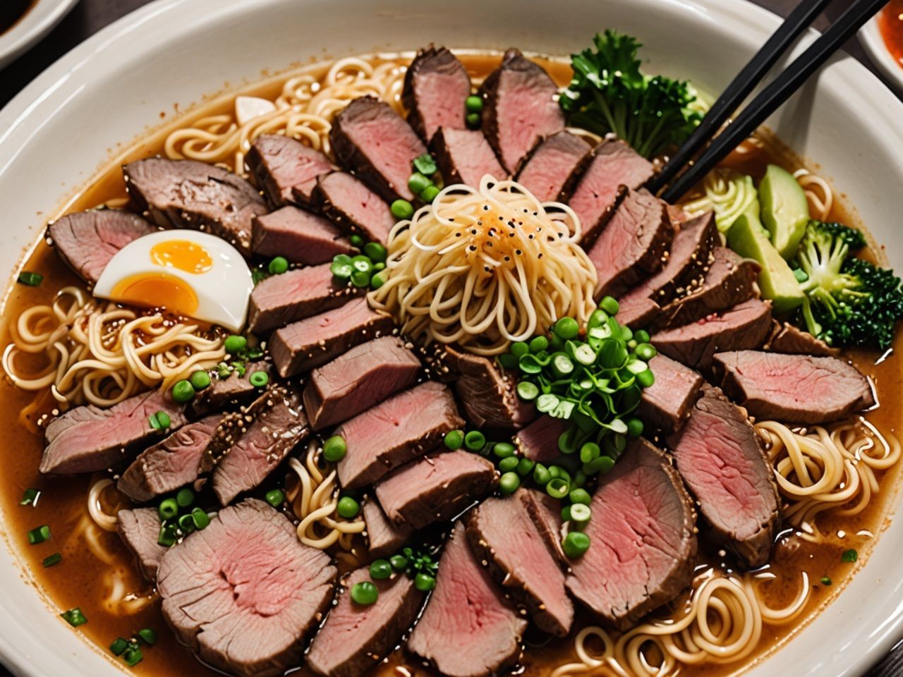 【▲All】バーチャルアイドル一ノ瀬廻里・日本全国マニアックラーメン巡り！（『爆盛っ！ローストビーフラーメン！？』PV01:黒にピンクのハート柄パンティ） - サンプル画像 1