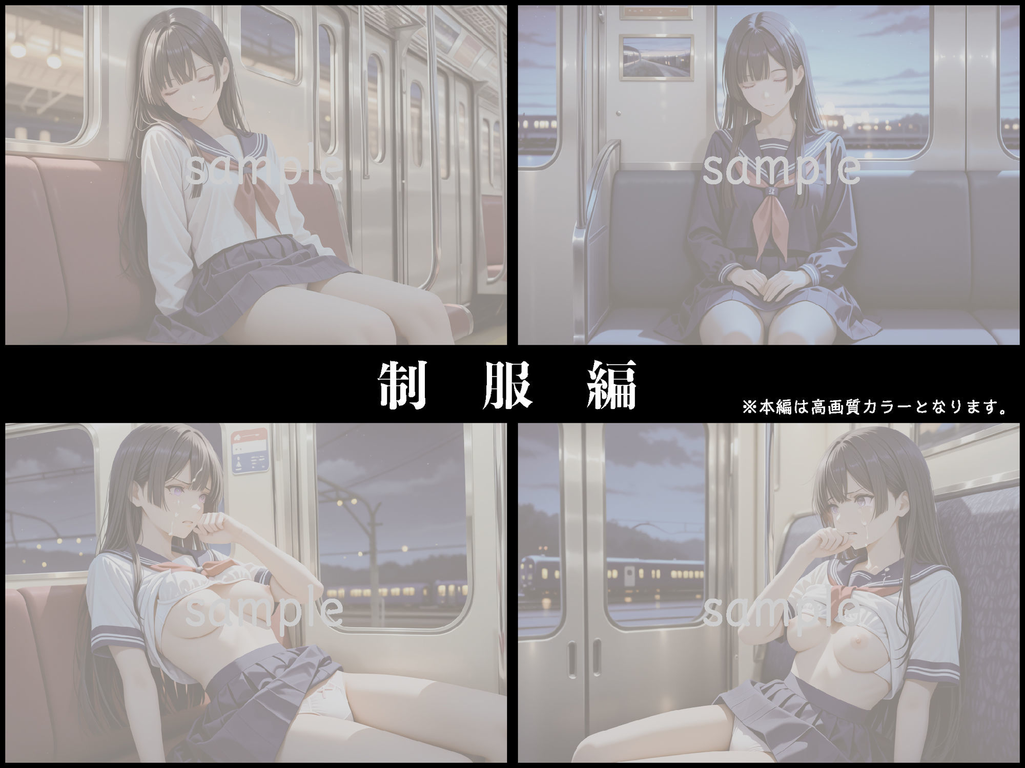 電車痴●〜ガクガク絶頂するまでイカされ続ける女〜【豪華CG500枚収録】 - サンプル画像 3