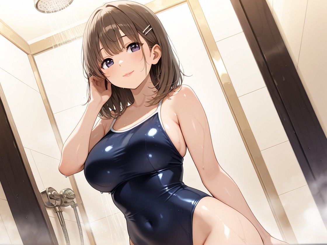 スク水美女とイチャイチャしちゃおう〜水着ズラしてハメまくる夏〜 - サンプル画像 8