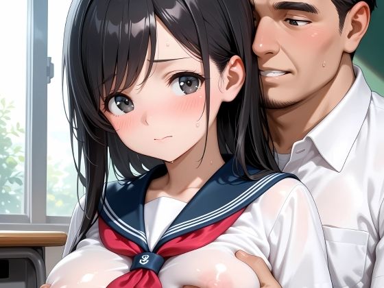 キモデブ教師の担任に中出し懇願してしまう女子校生 - サンプル画像 1