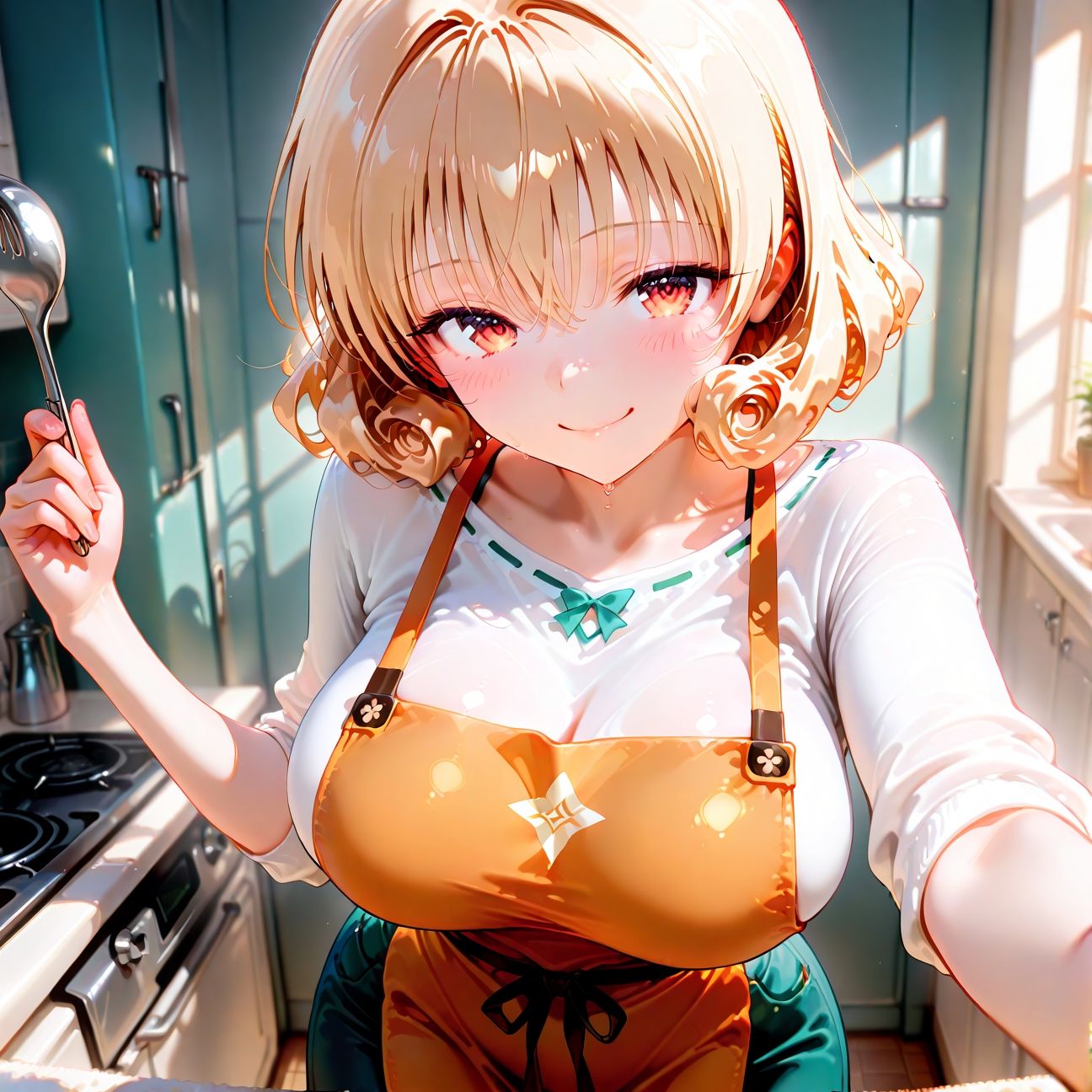 【Part2】裸エプロン新妻JKの誘惑 - サンプル画像 1