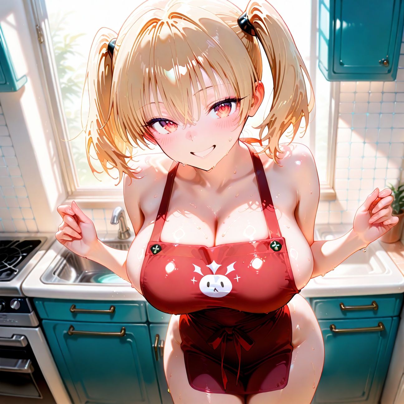 【Part4】裸エプロン新妻JKの誘惑 - サンプル画像 1