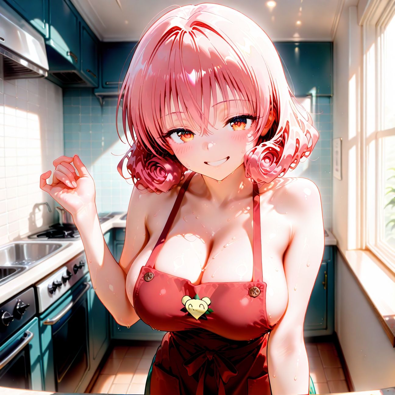 【Part7】裸エプロン新妻JKの誘惑 - サンプル画像 1