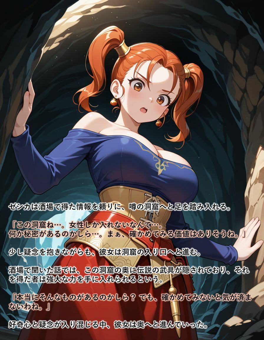 巨乳魔法使いの末路 - サンプル画像 1