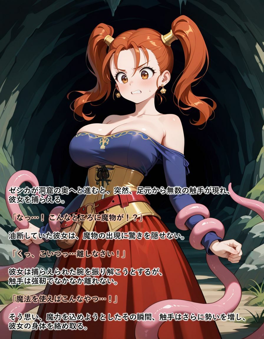 巨乳魔法使いの末路 - サンプル画像 2