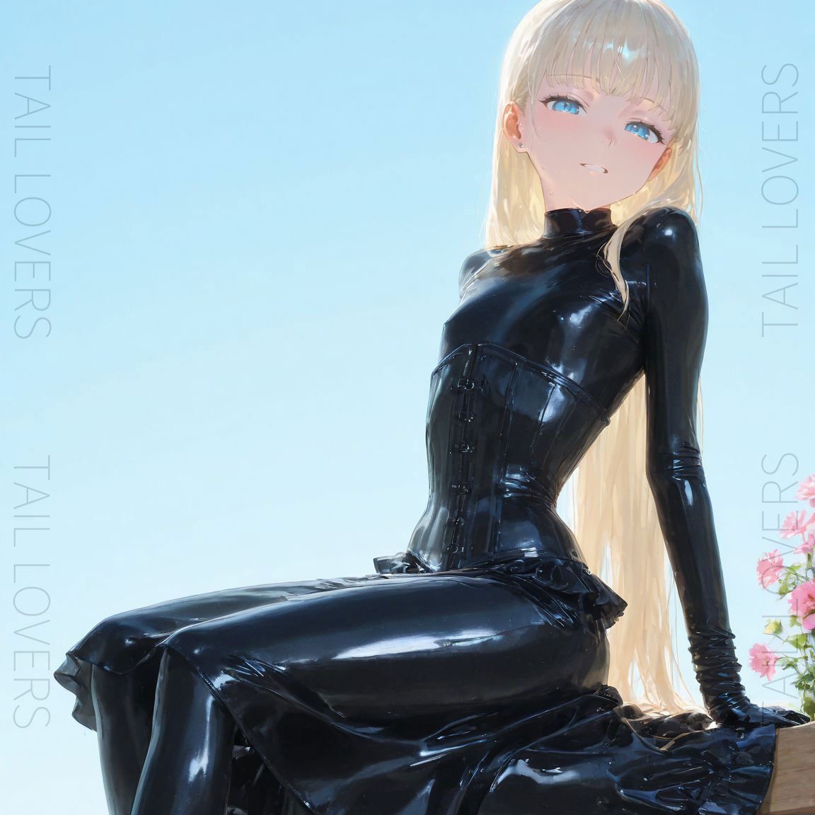 黒い薔薇『ラバー衣装と性活』｜Shiny Latex Beauty【148枚】 - サンプル画像 2