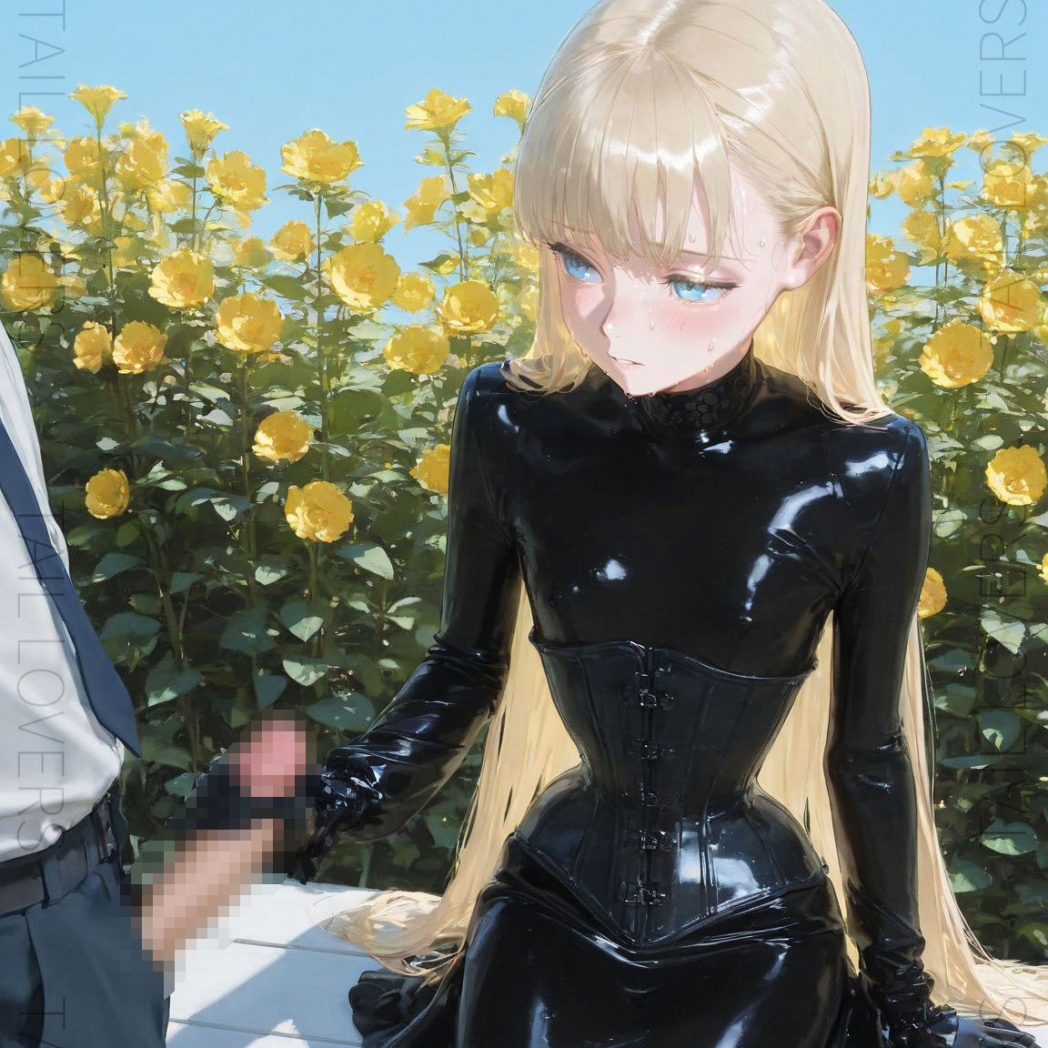 黒い薔薇『ラバー衣装と性活』｜Shiny Latex Beauty【148枚】 - サンプル画像 3