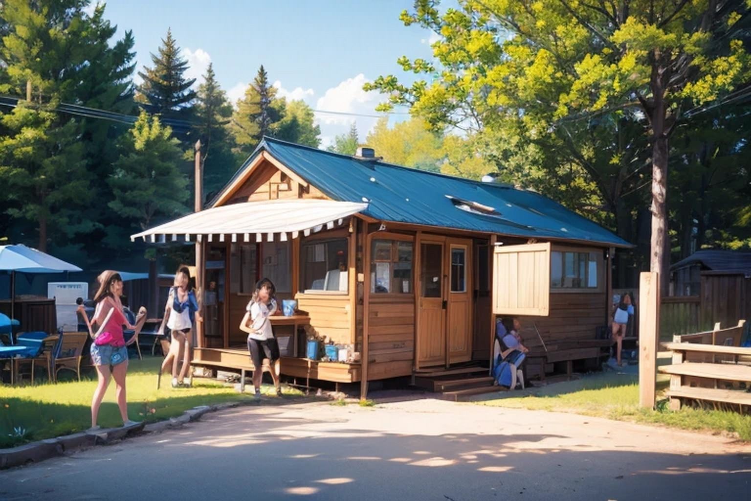 サマーキャンプ  背景素材 - サンプル画像 3