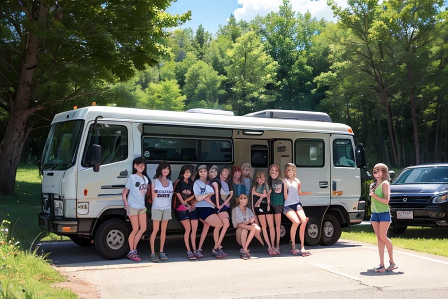 サマーキャンプ  背景素材 - サンプル画像 5