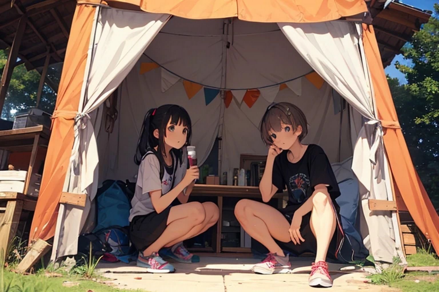 サマーキャンプ  背景素材 - サンプル画像 6