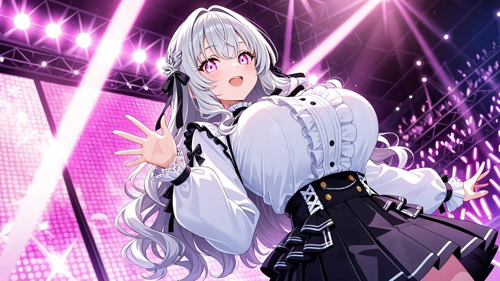 爆乳アイドルデュオが撮影現場で淫らに堕ちる中出し調教【4K】 - サンプル画像 3