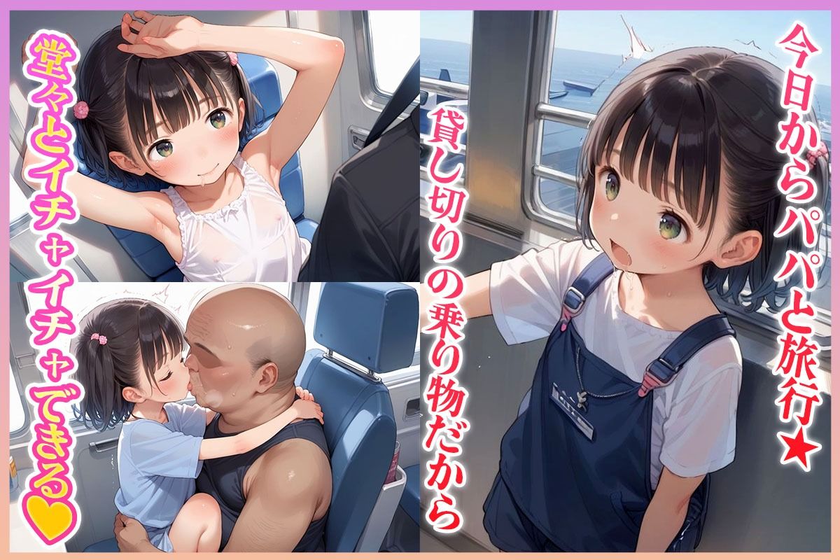 エッチな夏休み  パパと旅行先でヤりまくり - サンプル画像 1