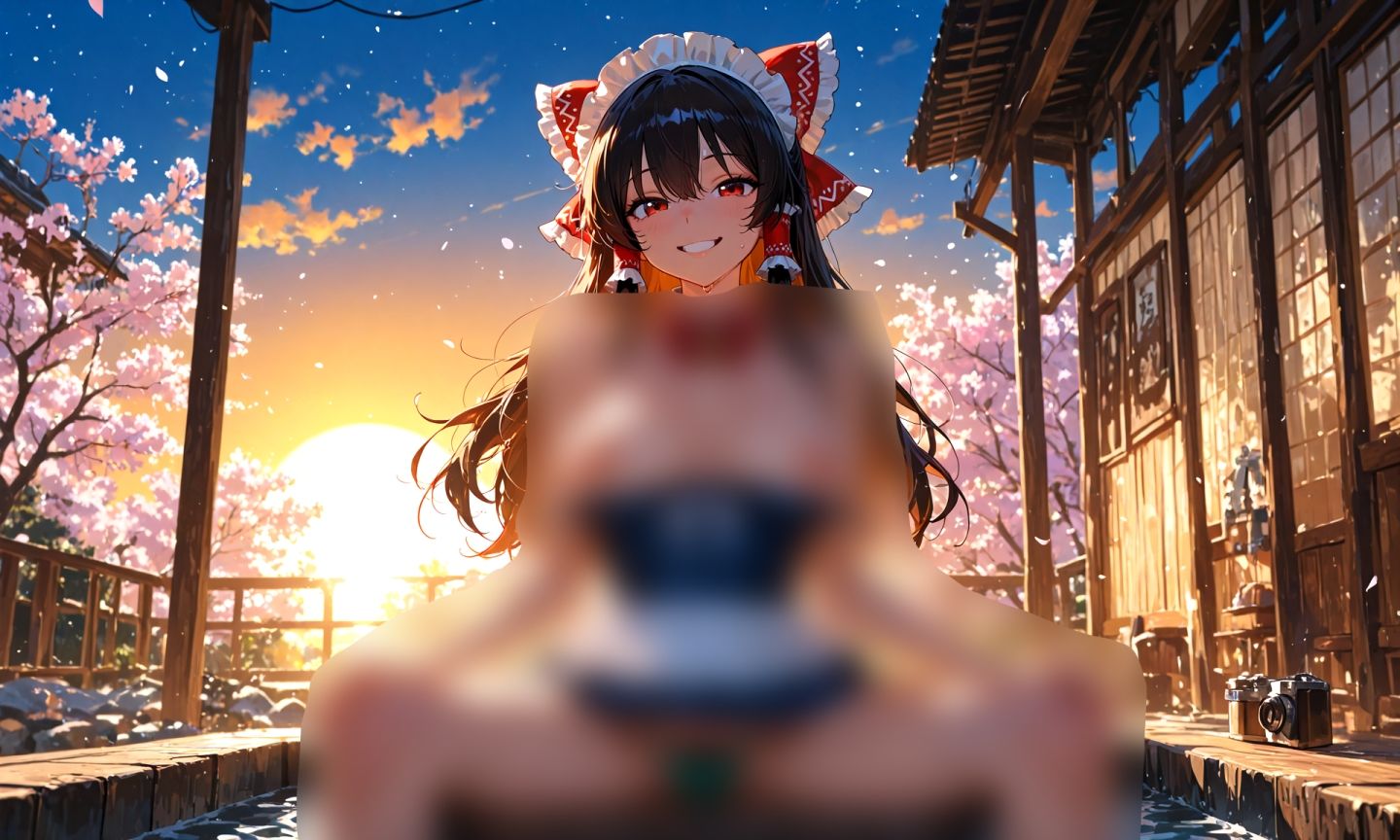 霊夢ちゃんのえっちな写真集vol.28〜春の晴れた夕方の風呂編〜 - サンプル画像 1