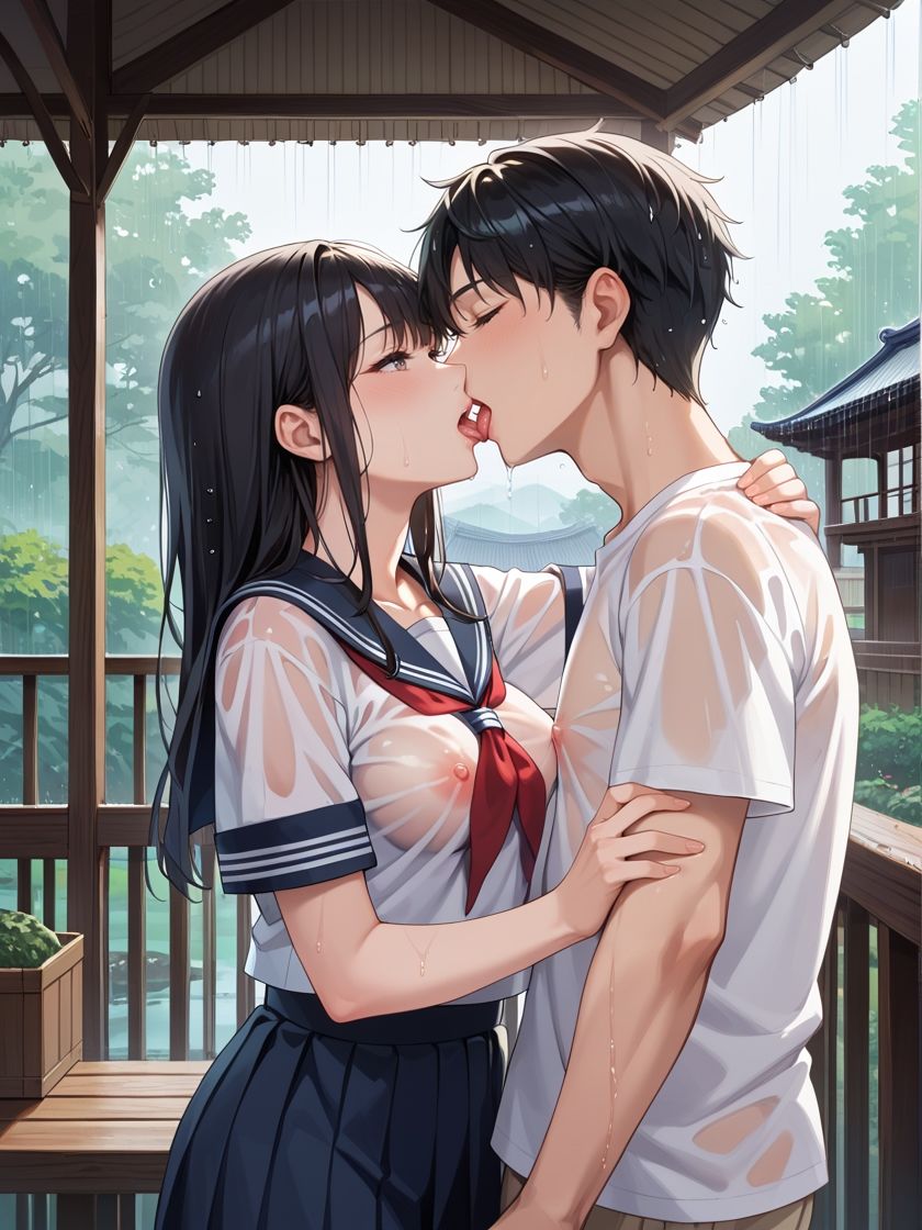 ずぶ濡れ家出少女が誘惑するので持ち帰って連続中出し - サンプル画像 2